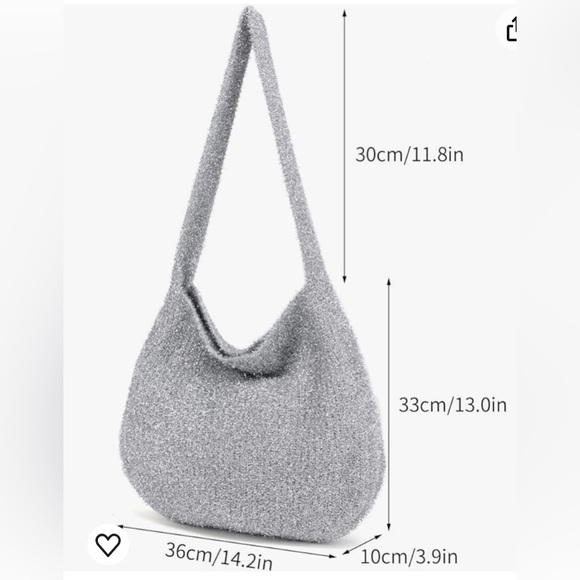 NWT Enbei large sparkly bag. Super cute made from polyester. Seen on Amazon - Picture 4 of 5